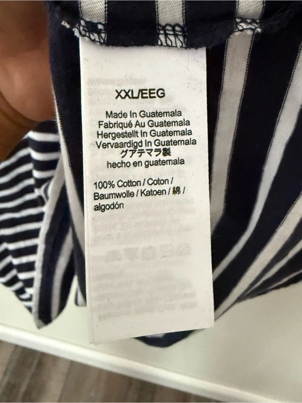 J. Crew 100% Cotton Navy & White Striped Short Sleeve T-Shirt Dress